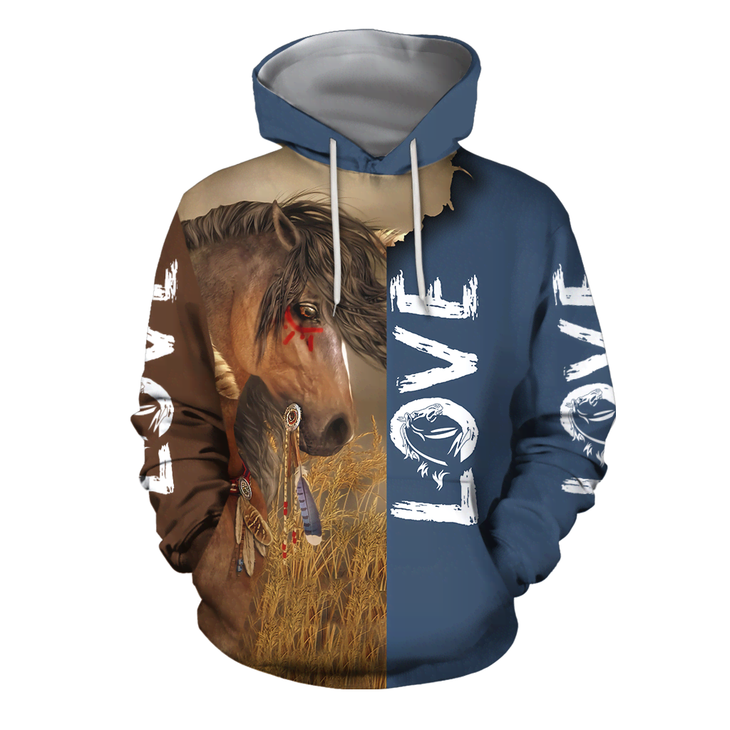 3D Akhal Teke Horse Shirt - Winter Set for Men and Women JJ1613-Apparel-NNK-Hoodie-S-Vibe Cosy™