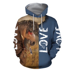 3D Akhal Teke Horse Shirt - Winter Set for Men and Women JJ1613-Apparel-NNK-Hoodie-S-Vibe Cosy™