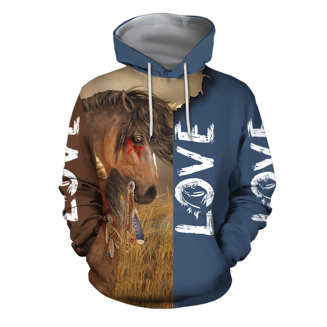 3D Akhal Teke Horse Shirt - Winter Set for Men and Women JJ1613-Apparel-NNK-Hoodie-S-Vibe Cosy™