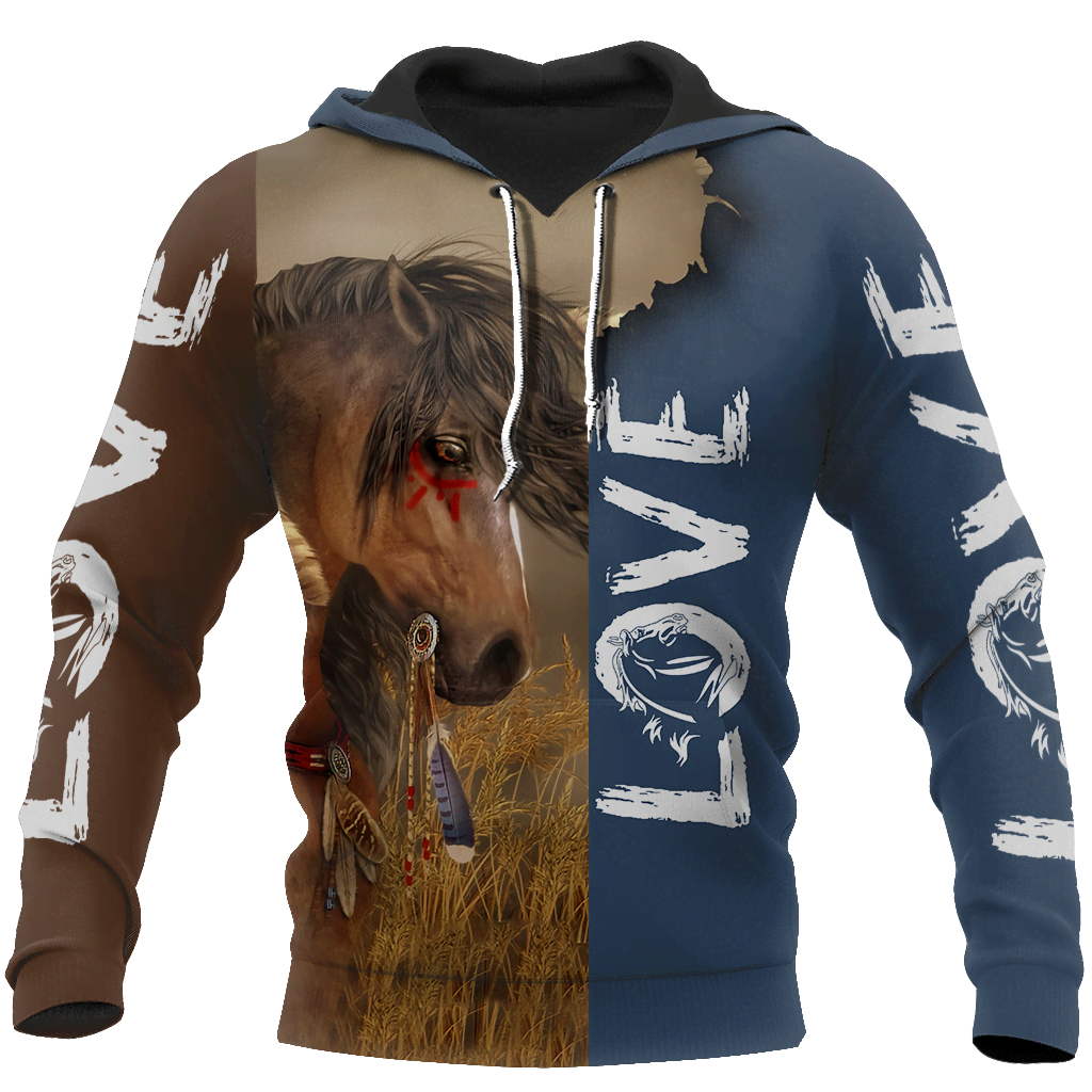 3D Akhal Teke Horse Shirt - Winter Set for Men and Women JJ1613-Apparel-NNK-Hoodie-S-Vibe Cosy™