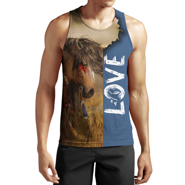 3D Akhal Teke Horse Shirt - Winter Set for Men and Women JJ1613-Apparel-NNK-Tank Top-S-Vibe Cosy™