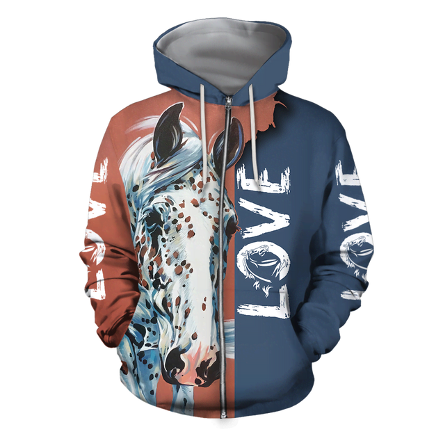 3D Appaloosa Horse Shirt - Winter Set for Men and Women JJ1614-Apparel-NNK-Hoodie-S-Vibe Cosy™