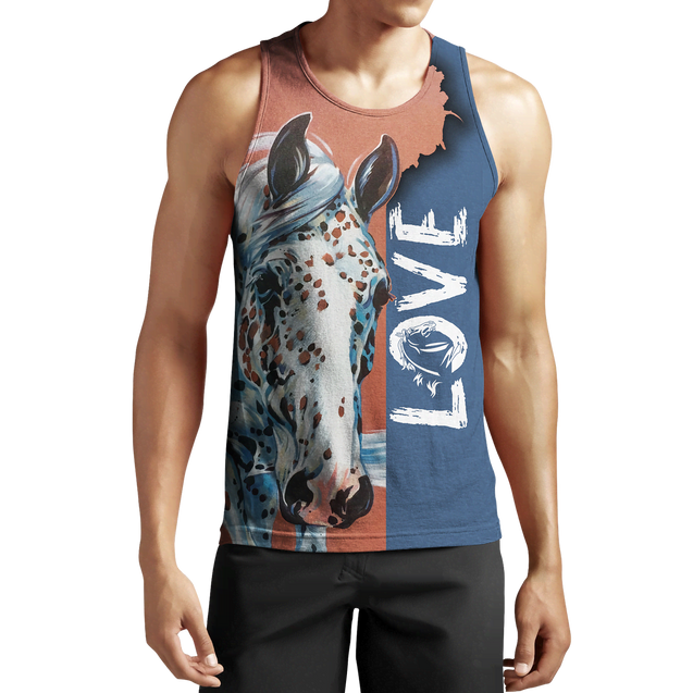 3D Appaloosa Horse Shirt - Winter Set for Men and Women JJ1614-Apparel-NNK-Tank Top-S-Vibe Cosy™