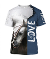 3D Beautiful White Horse Shirt - Winter Set for Men and Women JJ16115-Apparel-NNK-T-Shirt-S-Vibe Cosy™