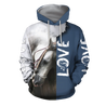 3D Beautiful White Horse Shirt - Winter Set for Men and Women JJ16115-Apparel-NNK-Hoodie-S-Vibe Cosy™