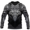 3D Printed Hoodie Chainmail Knight Armor Clothes MP799-Apparel-MP-Hoodie-S-Vibe Cosy™