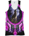 Native American Wolf Violet 3D Hoodie MP888 - Amaze Style™-Apparel