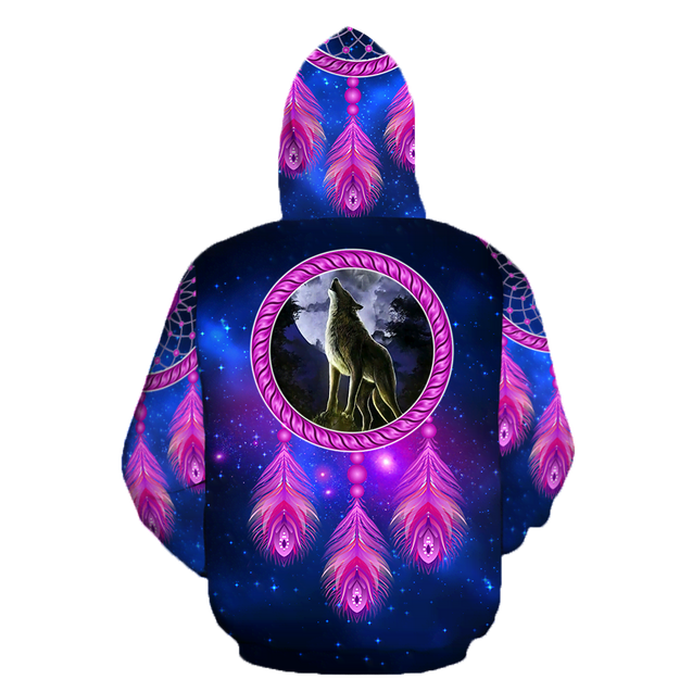 Native Wolf 3D All Over Printed Hoodie MP873-Apparel-MP-Hoodie-S-Vibe Cosy™