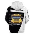 Bus Driver School Bus US American 3D Hoodie MP891-Apparel-MP-S-Vibe Cosy™