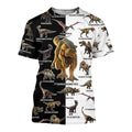 DINOSAUR 3D ALL OVER PRINTED SHIRTS MP895-Apparel-MP-T shirt-S-Vibe Cosy™