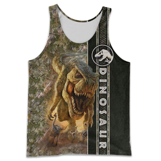 DINOSAUR 3D ALL OVER PRINTED SHIRTS MP897-Apparel-MP-Tanktop-S-Vibe Cosy™