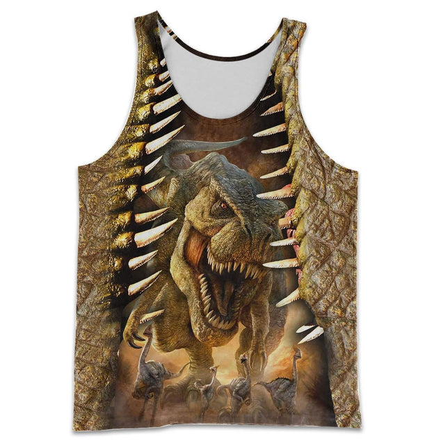 DINOSAUR ART 3D ALL OVER PRINTED SHIRTS MP896-Apparel-MP-Hoodie-S-Vibe Cosy™