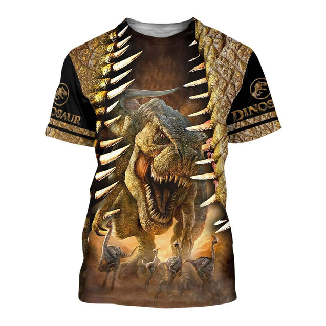 DINOSAUR ART 3D ALL OVER PRINTED SHIRTS MP896-Apparel-MP-Hoodie-S-Vibe Cosy™