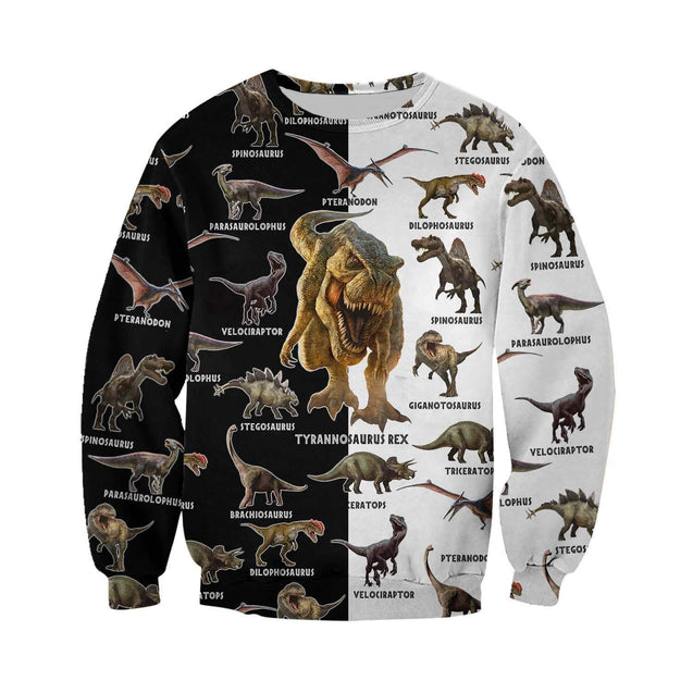 DINOSAUR 3D ALL OVER PRINTED SHIRTS MP895-Apparel-MP-sweatshirt-S-Vibe Cosy™