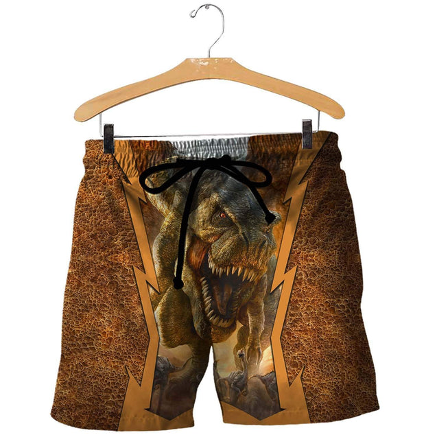 TYRANNOSAURUS 3D ALL OVER PRINTED SHIRTS MP900-Apparel-MP-Shorts-S-Vibe Cosy™