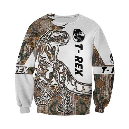 TYRANNOSAURUS REX CAMO 3D ALL OVER PRINTED SHIRTS MP901-Apparel-MP-Hoodie-S-Vibe Cosy™
