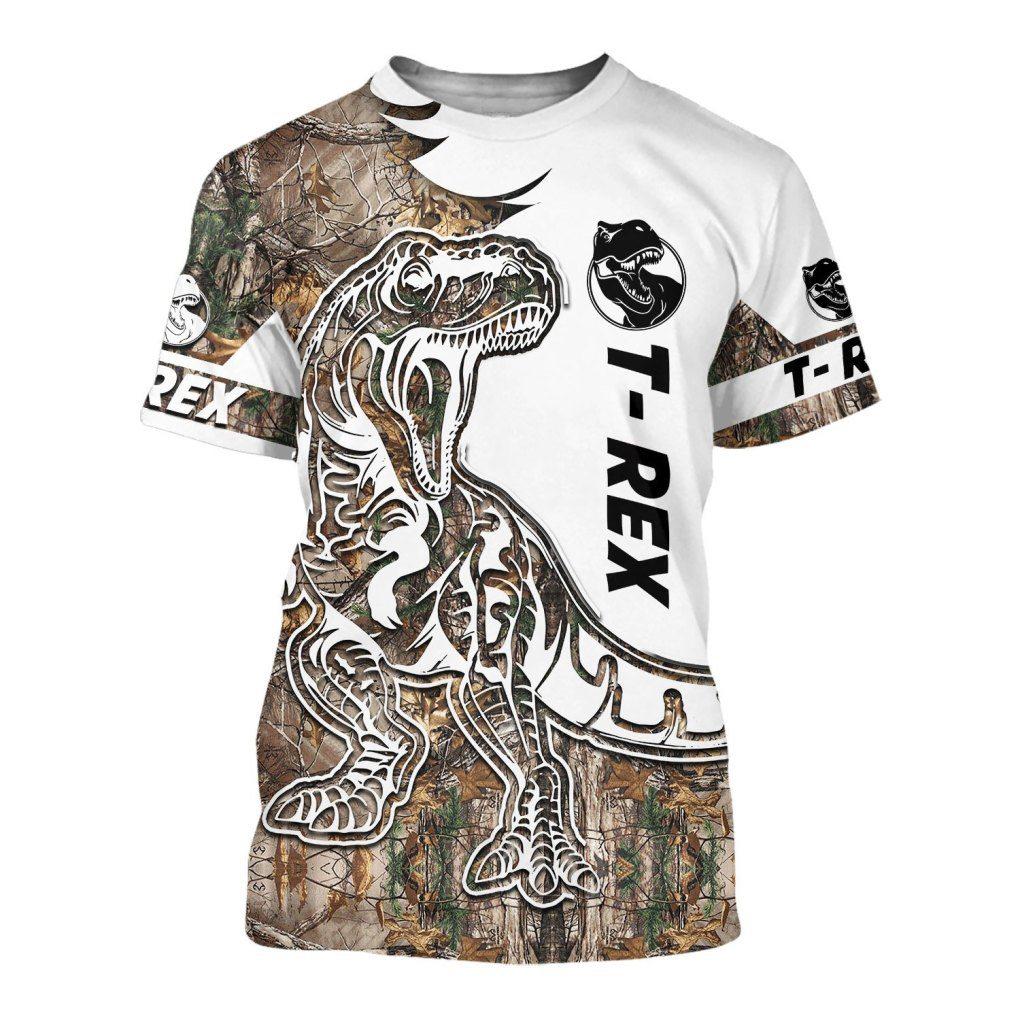 TYRANNOSAURUS REX CAMO 3D ALL OVER PRINTED SHIRTS MP901-Apparel-MP-Hoodie-S-Vibe Cosy™