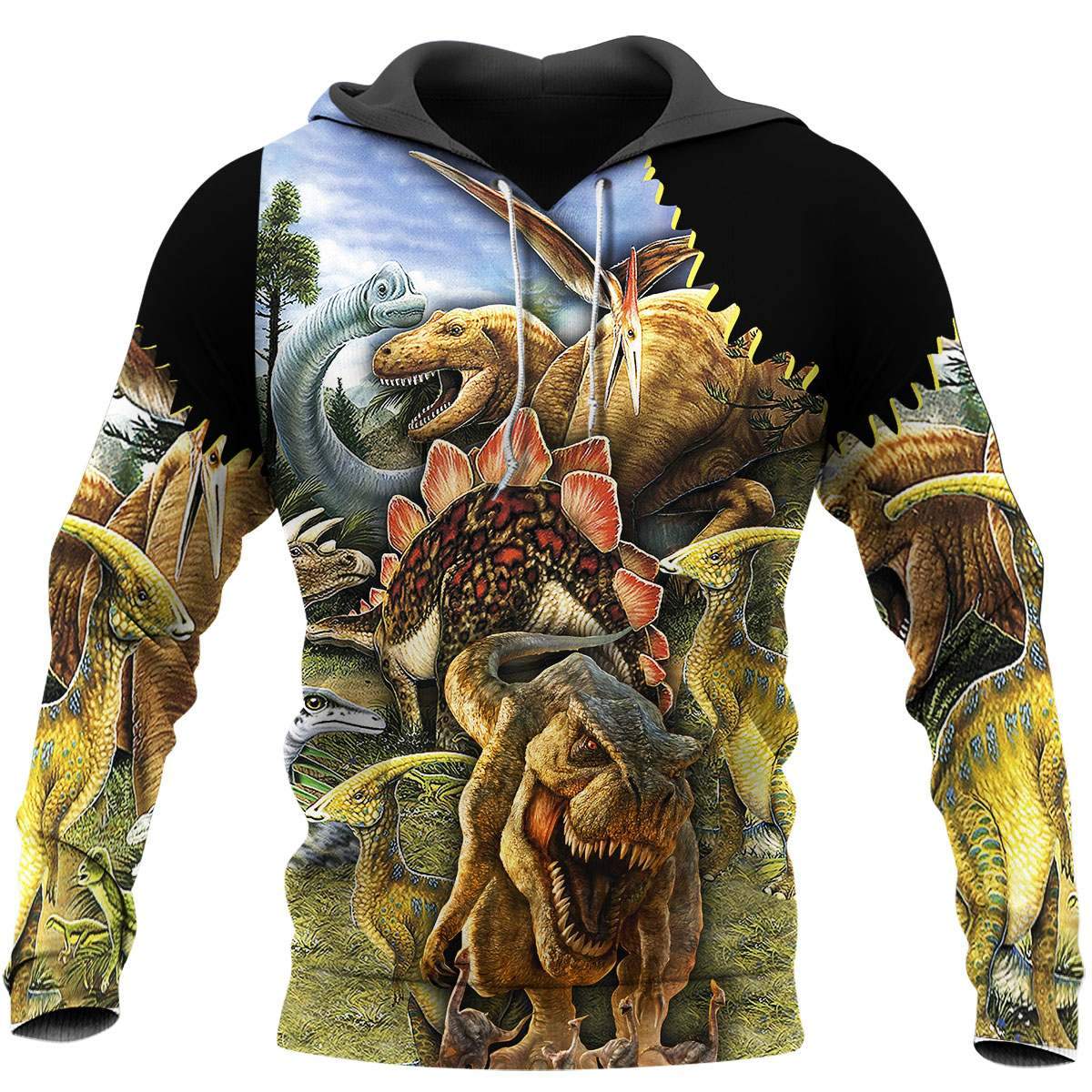 BEAUTIFUL DINOSAURS 3D ALL OVER PRINTED SHIRTS MP907-Apparel-MP-Hoodie-S-Vibe Cosy™