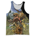 BEAUTIFUL DINOSAURS 3D ALL OVER PRINTED SHIRTS MP907-Apparel-MP-Tanktop-S-Vibe Cosy™