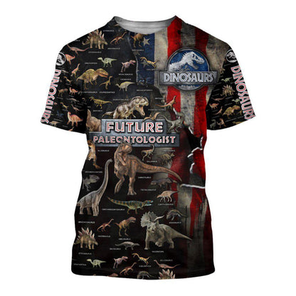 DINOSAUR COLLECTION 3D ALL OVER PRINTED SHIRTS MP908-Apparel-MP-T shirt-S-Vibe Cosy™