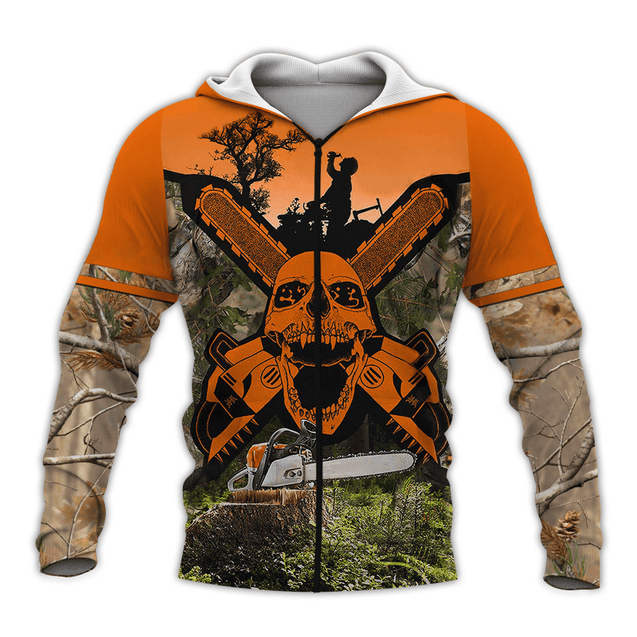 BEAUTIFUL CHAINSAW ART 3D ALL OVER PRINTED SHIRTS JJ28113-Apparel-MP-zip-up hoodie-S-Vibe Cosy™