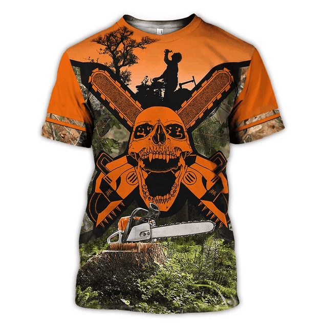 BEAUTIFUL CHAINSAW ART 3D ALL OVER PRINTED SHIRTS JJ28113-Apparel-MP-T shirt-S-Vibe Cosy™