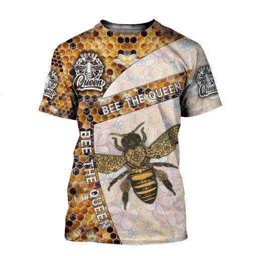 Bee The Queen 3D All Over Printed Shirts For Men And Women MP941-Apparel-MP-T-Shirt-S-Vibe Cosy™