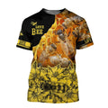 Beautiful Bee Art 3D All Over Printed Shirts For Men And Women MP942-Apparel-MP-T-Shirt-S-Vibe Cosy™