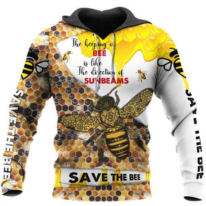 Save The Bee 3D All Over Printed Shirts For Men And Women MP940-Apparel-MP-Hoodie-S-Vibe Cosy™