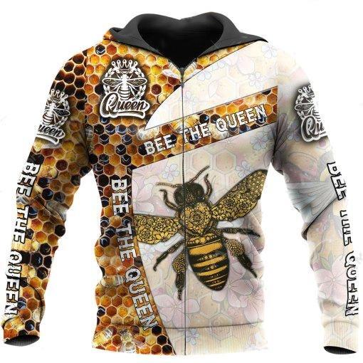 Bee The Queen 3D All Over Printed Shirts For Men And Women MP941-Apparel-MP-Hoodie-S-Vibe Cosy™