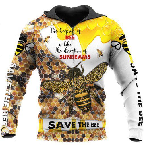 Save The Bee 3D All Over Printed Shirts For Men And Women MP940-Apparel-MP-Hoodie-S-Vibe Cosy™
