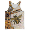 Bee The Queen 3D All Over Printed Shirts For Men And Women MP941-Apparel-MP-Tank Top-S-Vibe Cosy™