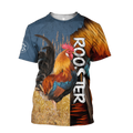 Rooster 3D All Over Printed Shirts for Men and Women AM261201-Apparel-TT-T-Shirt-S-Vibe Cosy™