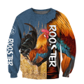 Rooster 3D All Over Printed Shirts for Men and Women AM261201-Apparel-TT-Sweatshirts-S-Vibe Cosy™