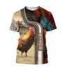 Rooster 3D All Over Printed Shirts for Men and Women AM261226-Apparel-TT-T-Shirt-S-Vibe Cosy™