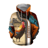 Rooster 3D All Over Printed Shirts for Men and Women AM261226-Apparel-TT-Hoodie-S-Vibe Cosy™