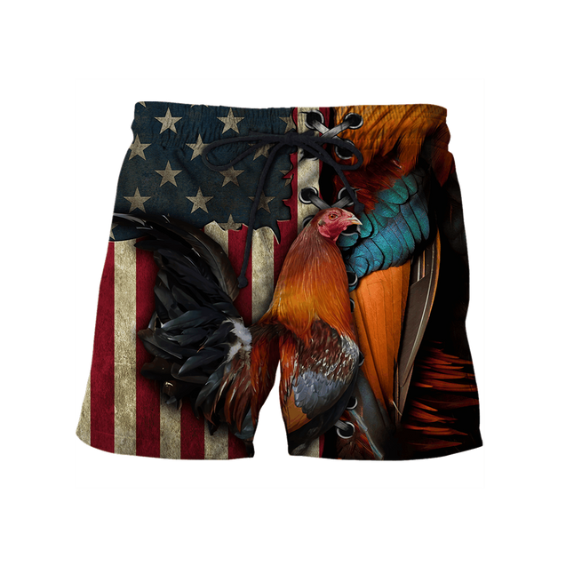 Rooster 3D All Over Printed Shirts for Men and Women AM271201-Apparel-TT-Shorts-S-Vibe Cosy™