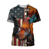 Rooster 3D All Over Printed Shirts for Men and Women AM271201-Apparel-TT-T-Shirt-S-Vibe Cosy™