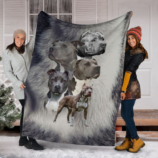 Pitbull - Premium Blanket - Pitbull Lovers SK01-Quilt-NNK-Youth-Vibe Cosy™