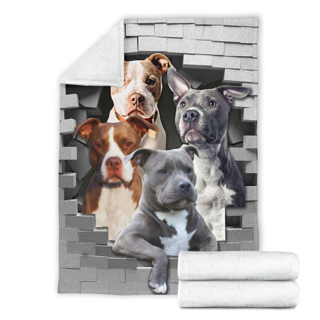 Pitbull - Premium Blanket - Pitbull Lovers SK02-Quilt-NNK-Youth-Vibe Cosy™