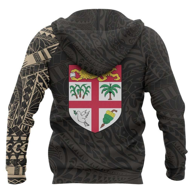 Fiji Polynesian Tattoo Style Hoodie NNK-Apparel-NNK-Hoodie-S-Vibe Cosy™