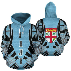 Fiji All Over Zip-Up Hoodie - Polynesian Tattoo Style NNK-Apparel-NNK-Hoodie-S-Vibe Cosy™