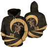 Fiji Hoodie Turtle Roll Into My Heart Gold NNK-Apparel-NNK-Zipped Hoodie-S-Vibe Cosy™