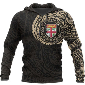 Fiji in My Heart Polynesian Tattoo Style Hoodie Version 2.0 NNK-Apparel-NNK-Hoodie-S-Vibe Cosy™