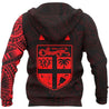 Fiji in My Heart Polynesian Tattoo Style Hoodie Red NNK-Apparel-NNK-Hoodie-S-Vibe Cosy™