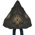 1stIceland Viking Hooded Cloak, Yggdrasil Helm Of Awe Rune Circle K7 DTD05302002-ALL OVER PRINT CLOAKS (W)-HP Arts-XS-Black And Gold-Vibe Cosy™