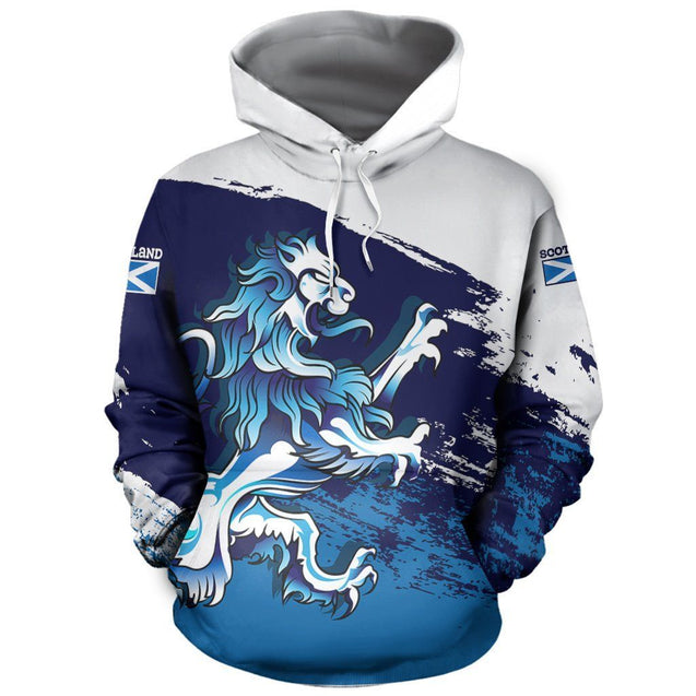 Scotland Pullover Hoodie Rampant Lion NNK022901-ALL OVER PRINT HOODIES-PL8386-Hoodie-S-Vibe Cosy™