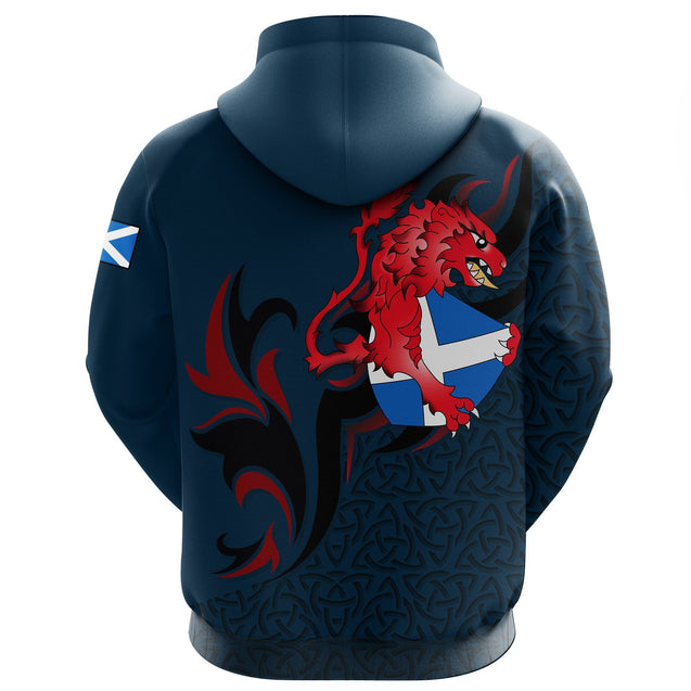 Scotland Hoodie Pullover - Scottish Lion King NNK022908-ALL OVER PRINT HOODIES (A)-NNK-Men-S-Blue-Vibe Cosy™
