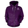 Scotland Hoodie, Purple Thistle All Over Print Zip Up Hoodie NNK022917-ALL OVER PRINT ZIP HOODIES (P)-PL8386-Men-S-Purple-Vibe Cosy™