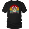 Vintage Best Cat Mom Ever T-Shirt-Apparel-teelaunch-District Unisex Shirt-Black-S-Vibe Cosy™